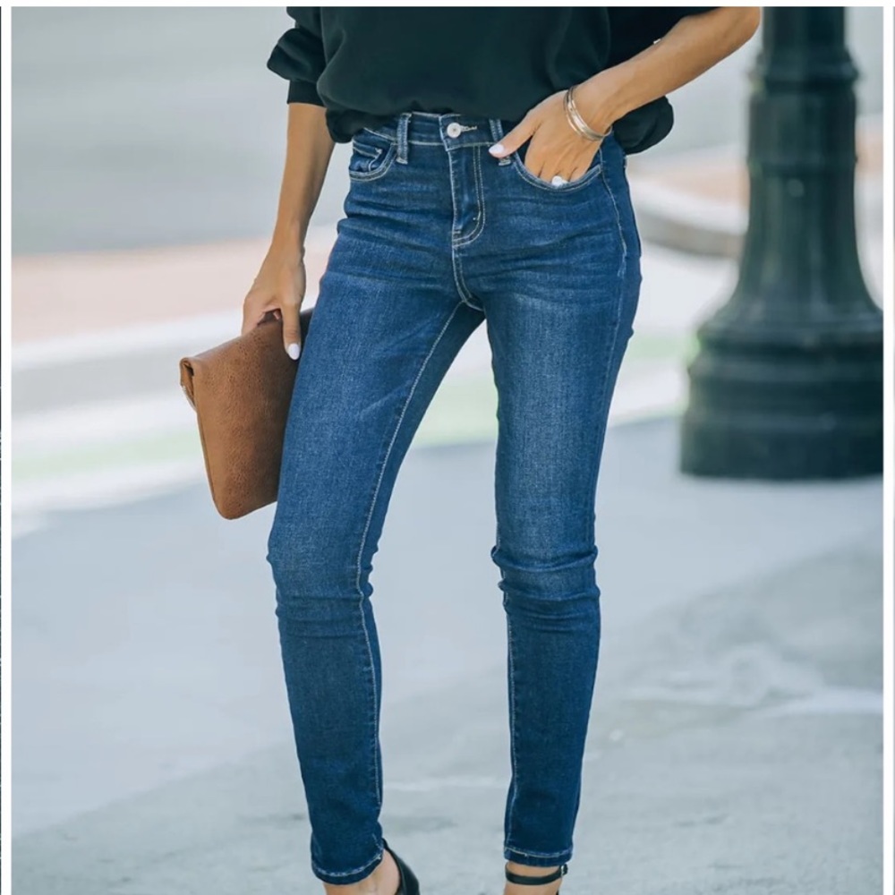 NWT VICI Laura high rise skinny jeans size 31 Vervet Hailey